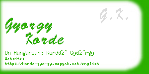 gyorgy korde business card